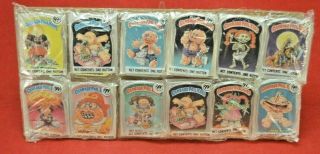 Rare Vintage 1986 Topps Garbage Pail Kids Card Buttons Complete Set Of 12