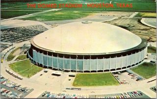 Vintage Postcard Aerial View Of The Domed Stadium Houston Texas Unposted