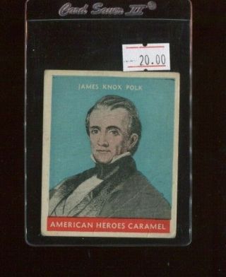 1932 U.  S.  Caramel Presidents Blue Background - James Polk