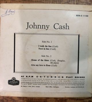 Johnny Cash Ep 45 7 " I Walk The Line London Australia Mono