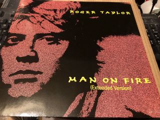 Queen Roger Taylor Man On Fire Uk 12”ps 1984 Nr