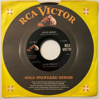 Elvis Presley Such A Night - Never Ending 7 " Rca Gold Standard 447 - 0645 Usa