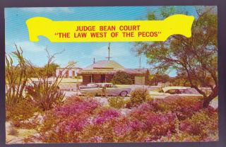 Langtry Texas Tx Judge Roy Bean 