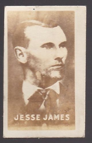1948 Topps Magic Photo Card Figures Of The Wild West - Jesse James - 5 Of 7 - S