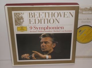 2707 007 Beethoven 9 Symphonies Berlin Philharmonic Herbert Von Karajan 8lp Box
