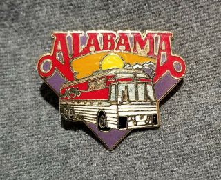 Lmh Pin Pinback Tie Lapel Alabama Band Music Group Tour Bus Country Rock Roll