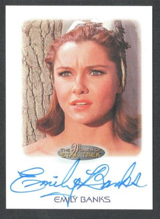 The Women Of Star Trek (rittenhouse 2010) Autograph Card Emily Banks