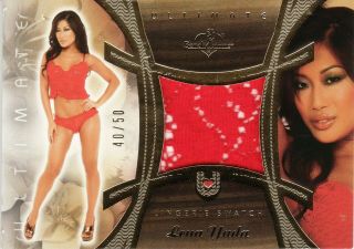 Lena Yada 2009 Benchwarmer Ultimate Lingerie Swatch Gold Foil Out Of 50