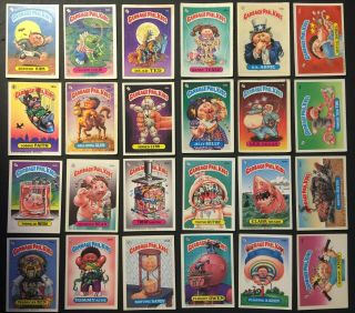 Vintage 1985 Topps Garbage Pail Kids Os1 Series 1 - 10 Gpk Group Of 24 Different