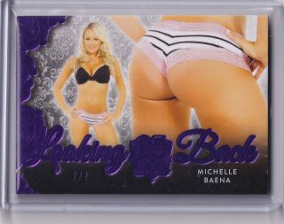 Michelle Baena 2/2 2019 Benchwarmer 25 Years Looking Back Butt Card