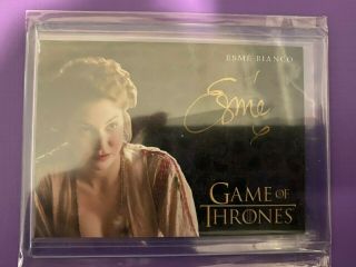 Game Of Thrones Inflexions Esme Bianco As Ros Autograph Gold Auto