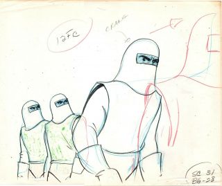 The Batman Superman Hour Animation Production Hand Drawn Pencil Filmation 1968