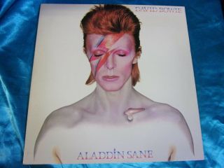 Og 1973 Rock Lp: David Bowie - Aladdin Sane - Rca Lsp - 4852 - W/ Fan Club Insert