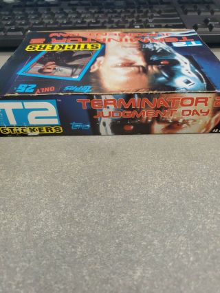 1991 Topps T2 Terminator 2 Judgement Stickers Box 48 Wax Packs 3