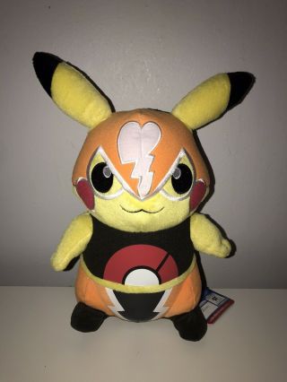 Luchador Masked Pikachu Pokemon Rare Item Plush Japanese Ufo Catcher Prize