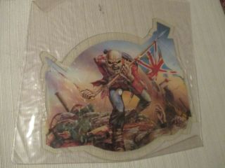 Iron Maiden - The Trooper,  Rare,  Never Played Shaped Picture Disc,  Emi 1983