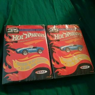 Hot Wheels 25th Anniversary 1993 Collectors Edition Trading Cards - 2 Packs