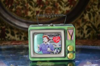 I Love Lucy Metal Tin Television Lunch Box -