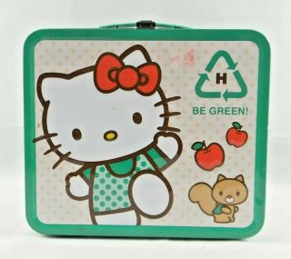 Hello Kitty Metal Lunch Box Be Green Hello Kitty Full Size Metal Lunchbox 2010