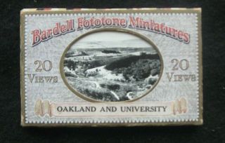 1923 Vintage Bardell Fototone Miniatures Of Oakland And University Set Of 19