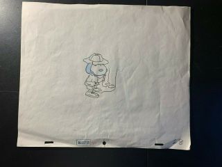 Peanuts Snoopy Production Drawing Charlie Brown Lucy Linus Woodstock