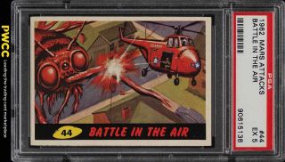 1962 Topps Mars Attacks Battle In The Air 44 Psa 5 Ex