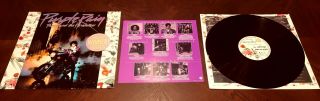 Prince Purple Rain Lp Vinyl Nm Soundtrack Uk Import W/british Hype & Insert
