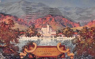 Maxfield Parrish The Broadmoor,  Colorado Springs Vintage Postcard