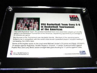 RARE SKYBOX 1992 USA NBA BASKETBALL TEAM CARD No - Collectors Trading POST 2