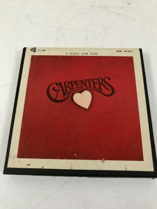 The Carpenters A Song For You 7 " Reel To Reel Tape Vgc