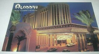 Vintage Aladdin Hotel & Casino Las Vegas,  Nevada Nv Postcard
