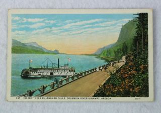 Multnomah Falls Columbia River Highway,  Oregon Vintage Antique Postcard