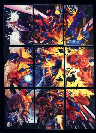1994 X - Men Fleer Set Ultra Limited Subset 9 - Card Team Portrait Wolverine Storm