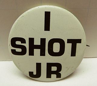 Vintage I Shot Jr Pin Button - 1 5/8 " Diameter - All Metal / Painted