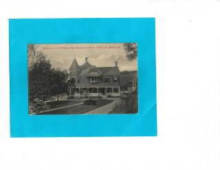 Vintage Postcard - Residence Of H.  B.  Mowey,  Sterling,  Connecticut