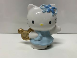 Vintage Sanrio Hello Kitty Blue Angel Wings Harp Ceramic 