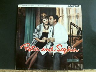 Peter Sellers & Sophia Loren Peter & Sophia Lp Rare Early Stereo Near