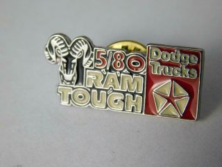 Dodge Trucks Ram Tough 5/80 Vintage Hat Lapel Pin Button Emblem Collector
