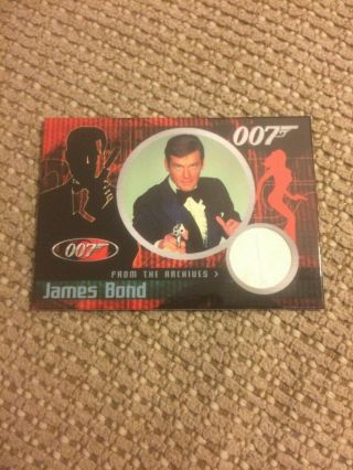 2005 Rittenhouse 007 A View To A Kill Roger Moore As James Suit Relic Rare Cc4