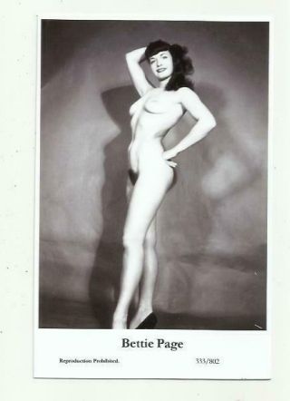 (n681) Bettie Page Swiftsure (333/802) Photo Postcard Film Star Pin Up Glamour