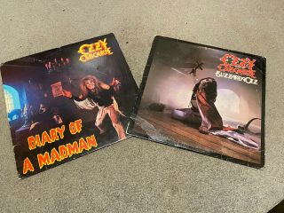Ozzy Osbourne - Blizzard Of Ozz & Diary Of A Madman Vinyl Lp Bundle