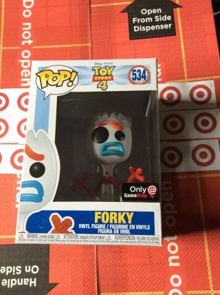 Funko Pop Disney Toy Story 4 Forky Sad Face Gamestop Exclusive 534