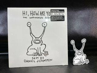 Daniel Johnston Hi,  How Are You Unfinished Album Vinyl Lp W/ Sticker