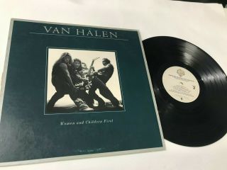 Van Halen Women And Children First W/poster Metal Record Lp Vinyl Album