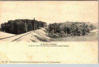 Xc350 Vintage Postcard Rochester Ny,  Rochester & Eastern Rapid Railway