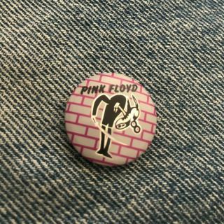 Pink Floyd Holo Prismatic Button Badge Pin Pinback Vintage 458 Brick In The Wall