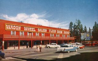 Vintage Postcard The Wagon Wheel Saloon And Casino State Line,  Nv Posted
