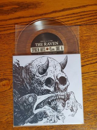 Cadabra Records The Raven Edgar Allen Poe Limited Edition Transparent Vinyl
