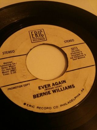 Bernie Williams - Never Again.  Classic.  Northern Soul Single.  Eric Recodspromo.