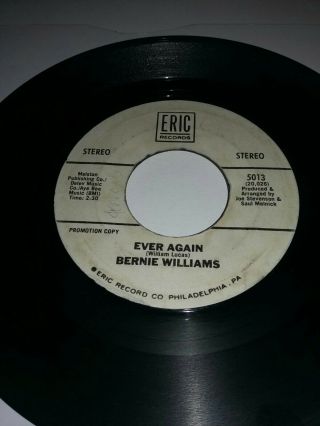 Bernie Williams - Never Again.  CLASSIC.  Northern Soul Single.  ERIC RecodsPROMO. 2